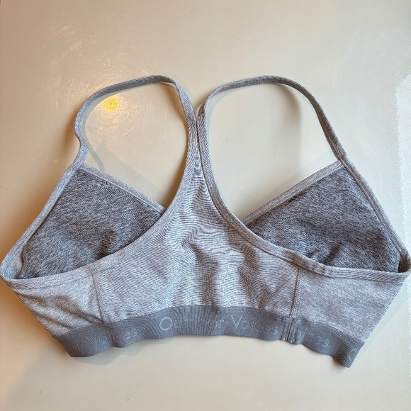 Outdoor Voices Steeplechase Gray Sports Bra Size M - Picture 2 of 5